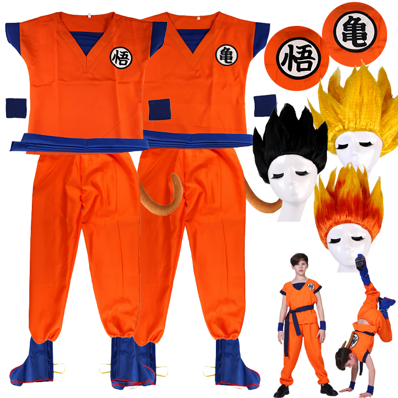 Anime Zoey Cosplay - Kostum Halloween Goku Dewasa Anak-Anak Son
