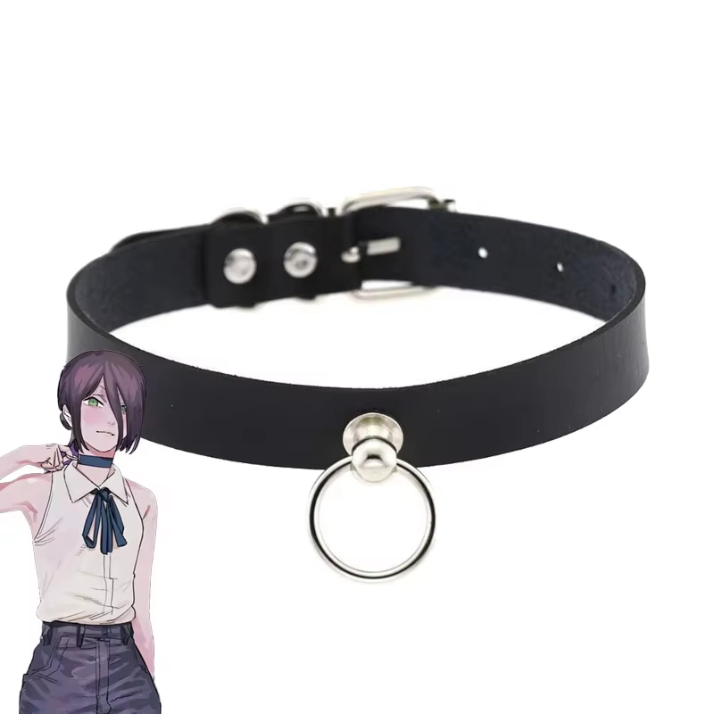 Anime Cosplay Chainsaw Man - Kalung Choker PU Anime Chainsaw Man