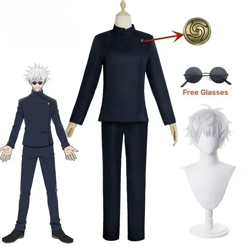 Anime Cosplay Jujutsu Kaisen - Seragam Cosplay Anime Gojo Satoru Kostum