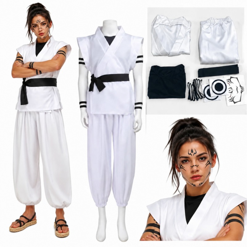 Anime Cosplay Jujutsu Kaisen - Kostum Cosplay Ryomen Sukuna Jujutsu Kaisen