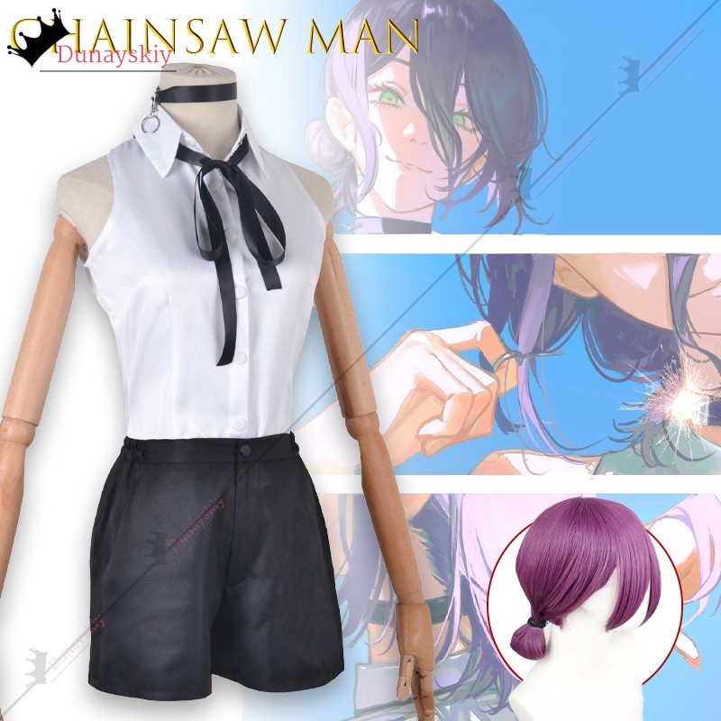 Anime Cosplay Chainsaw Man - Kostum Cosplay ARasputin Chainsaw Man{YiNuo} Pakaian