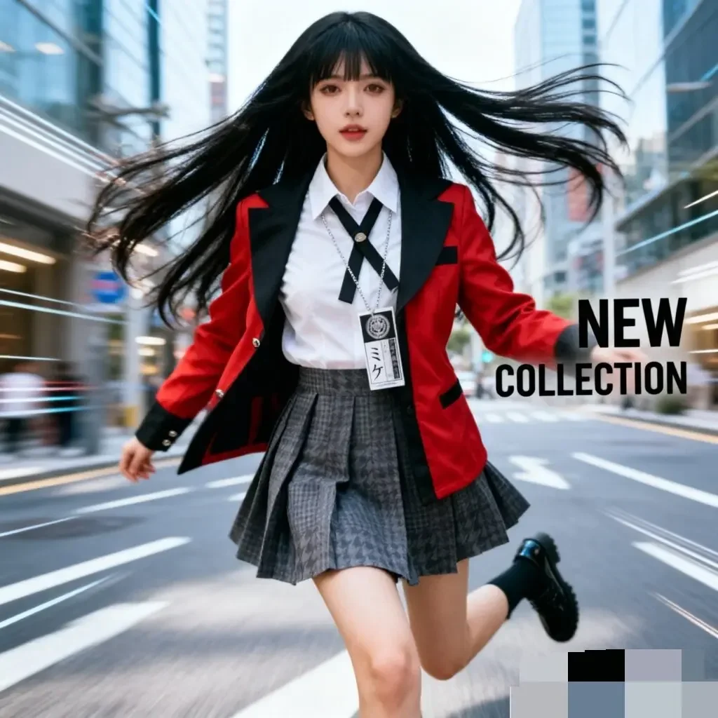 Anime Cosplay Yumeko - Kostum Cosplay Anime Kakegurui Jabami Yumeko