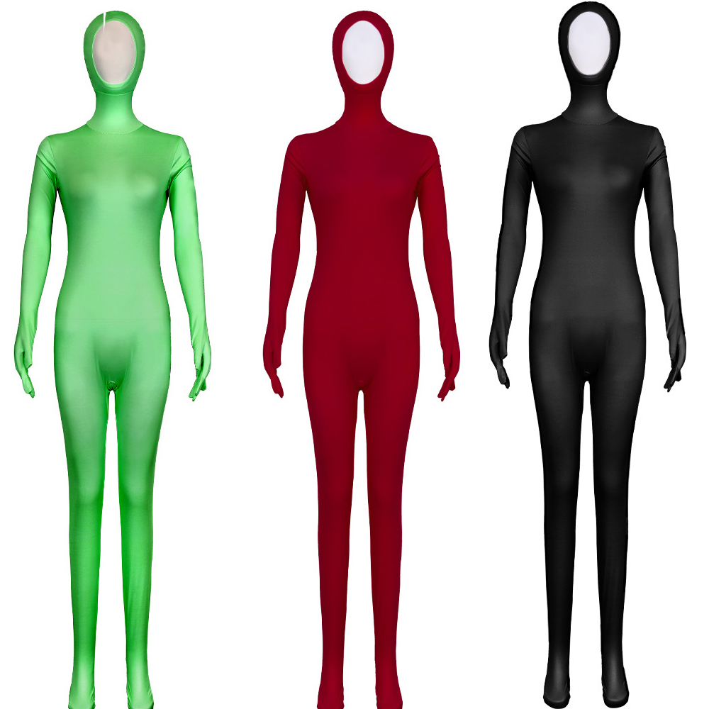 Anime Cosplay Face - Kostum Zentai untuk Cosplay Dewasa, Leotard