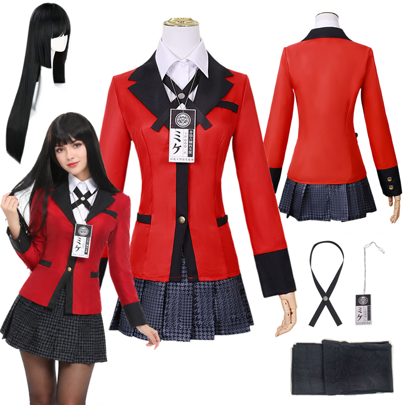 Anime Cosplay Yumeko - Kostum Cosplay Yumeko Jabami Seragam Sekolah