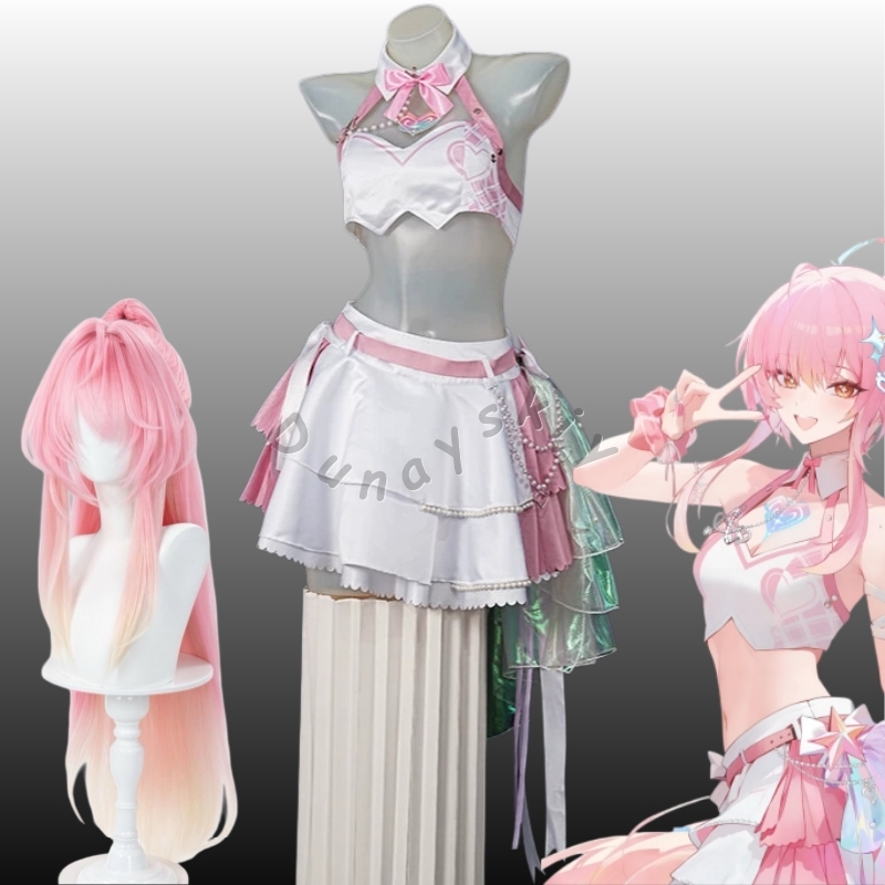Kostum Cosplay Wuthering Waves - Anime Cosplay Pink ulasan dan harga