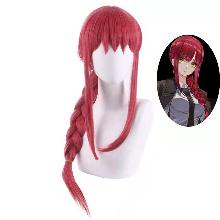 Wig Cosplay Makima Kostum Cosp - Anime Cosplay Chainsaw Man ulasan dan harga
