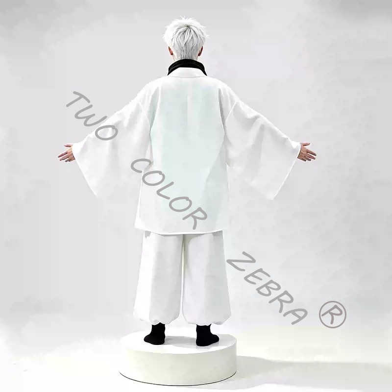 Kostum Cosplay Gojo Satoru dar - Anime Cosplay Jujutsu Kaisen ulasan dan harga