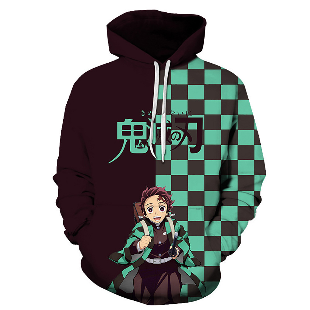 Jaket Hoodie Cetak 3D Demon Sl - Anime Cosplay Demon Slayer ulasan dan harga