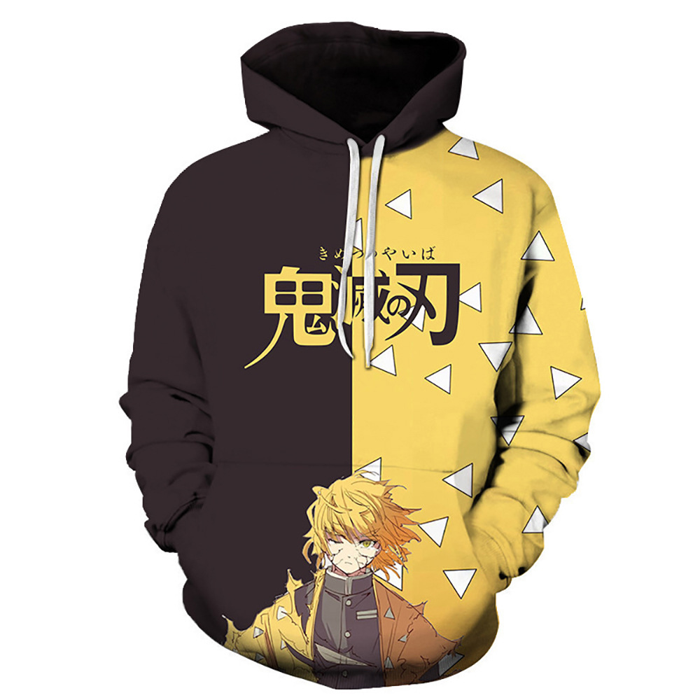 Jaket Hoodie Cetak 3D Demon Sl - Anime Cosplay Demon Slayer ulasan dan harga