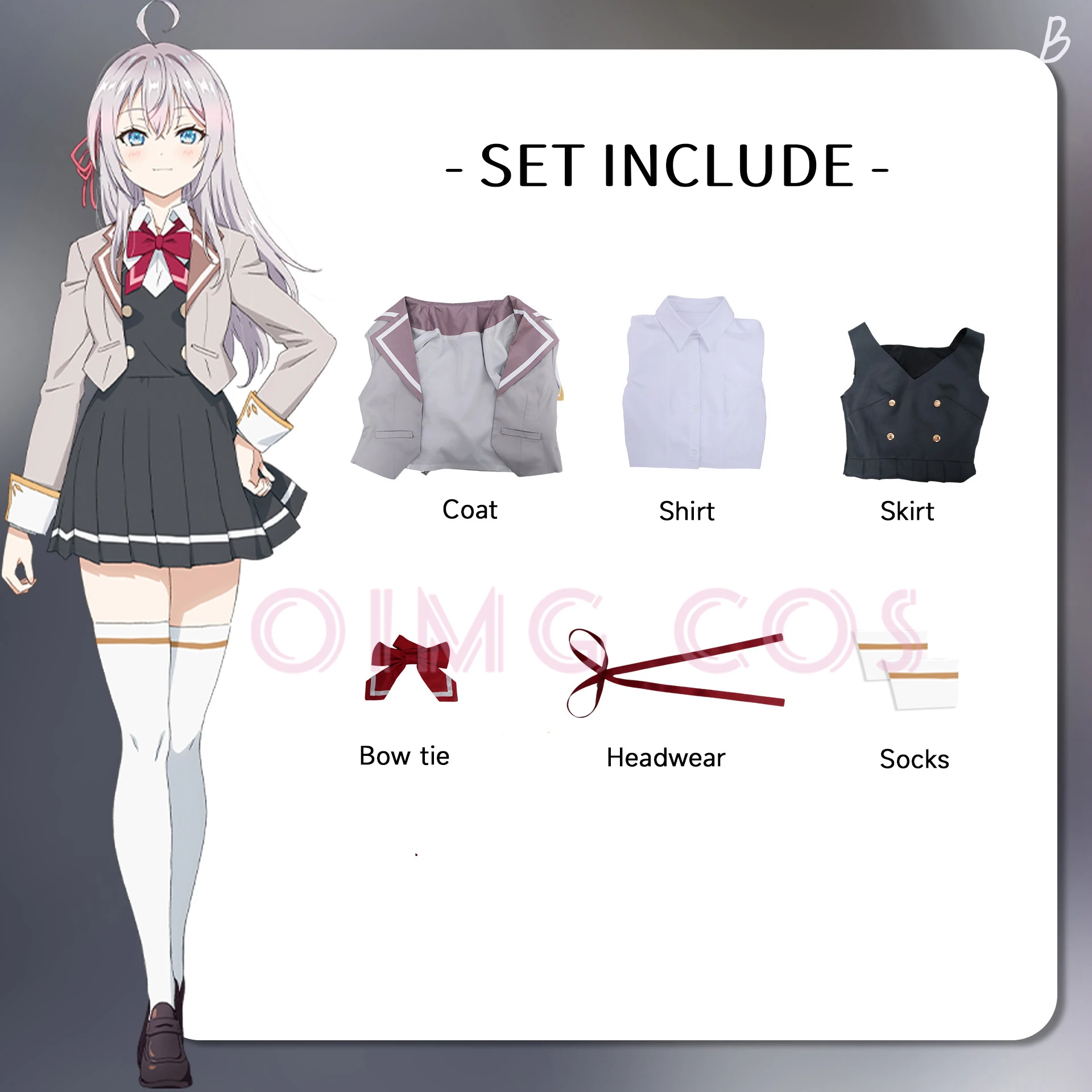 Kostum Cosplay Alya, Alya Terk - Anime Cosplay Alya ulasan dan harga