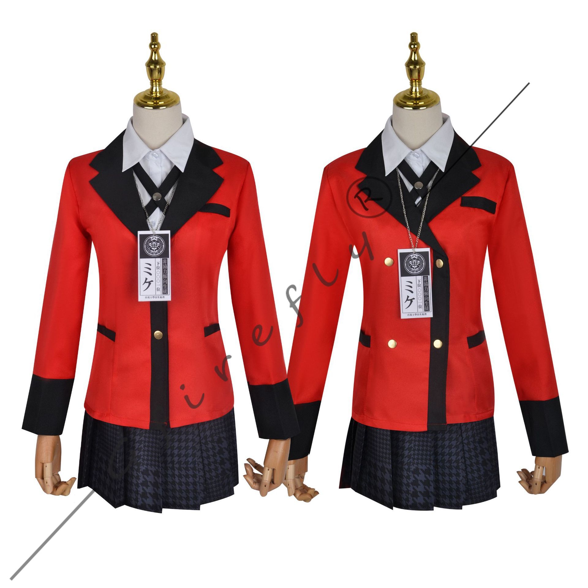 Kostum Cosplay Kakegurui Jyaba - Anime Cosplay Yumeko ulasan dan harga