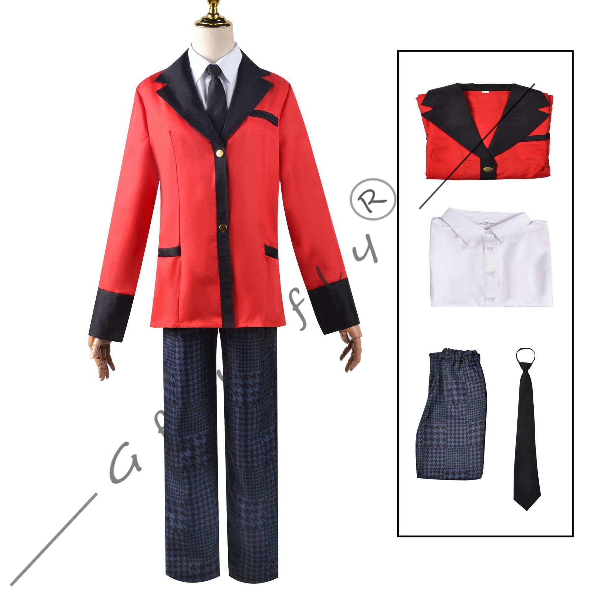 Kostum Cosplay Kakegurui Jyaba - Anime Cosplay Yumeko ulasan dan harga
