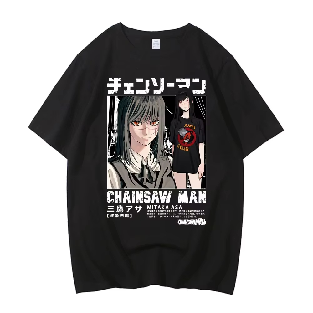 2026 Baru Chainsaw Man Asa Tee - Anime Cosplay Chainsaw Man ulasan dan harga