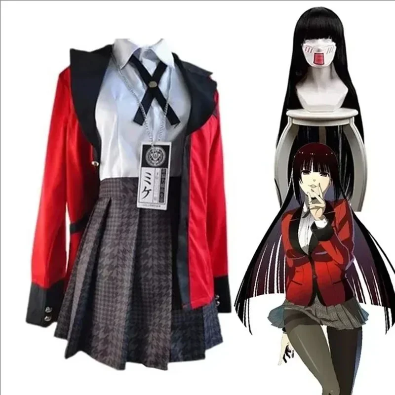 Kostum Cosplay Anime Kakegurui - Anime Cosplay Yumeko ulasan dan harga