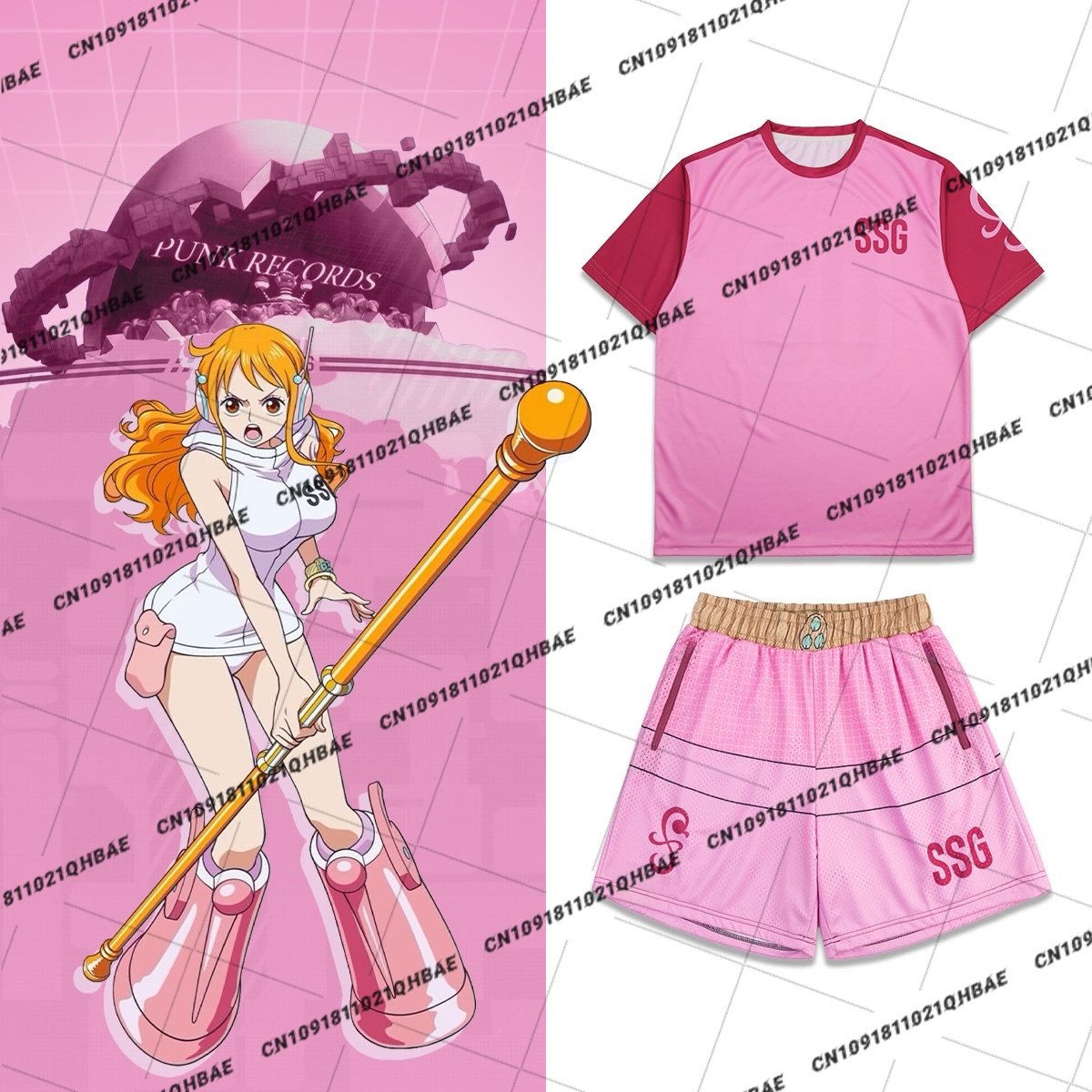 Kostum Cosplay Anime Nami Pula - Anime Cosplay 2026 ulasan dan harga