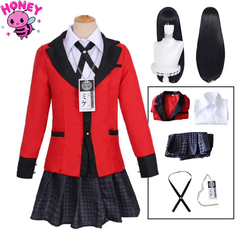 Kostum Cosplay Anime Jabami Yu - Anime Cosplay Yumeko ulasan dan harga