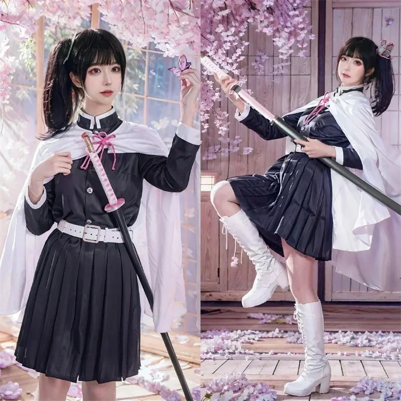 Kostum Cosplay Tsuyuri Kanawo  - Anime Cosplay Demon Slayer ulasan dan harga