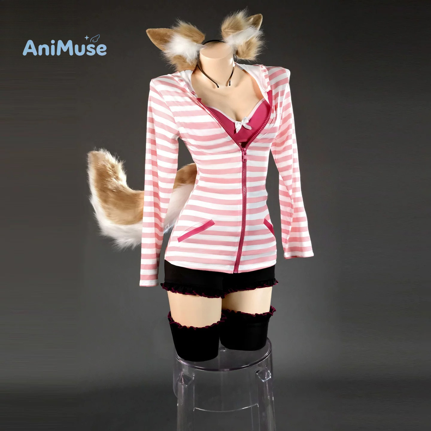 Kostum Cosplay Tamamo no Mae,  - Anime Cosplay Pink ulasan dan harga