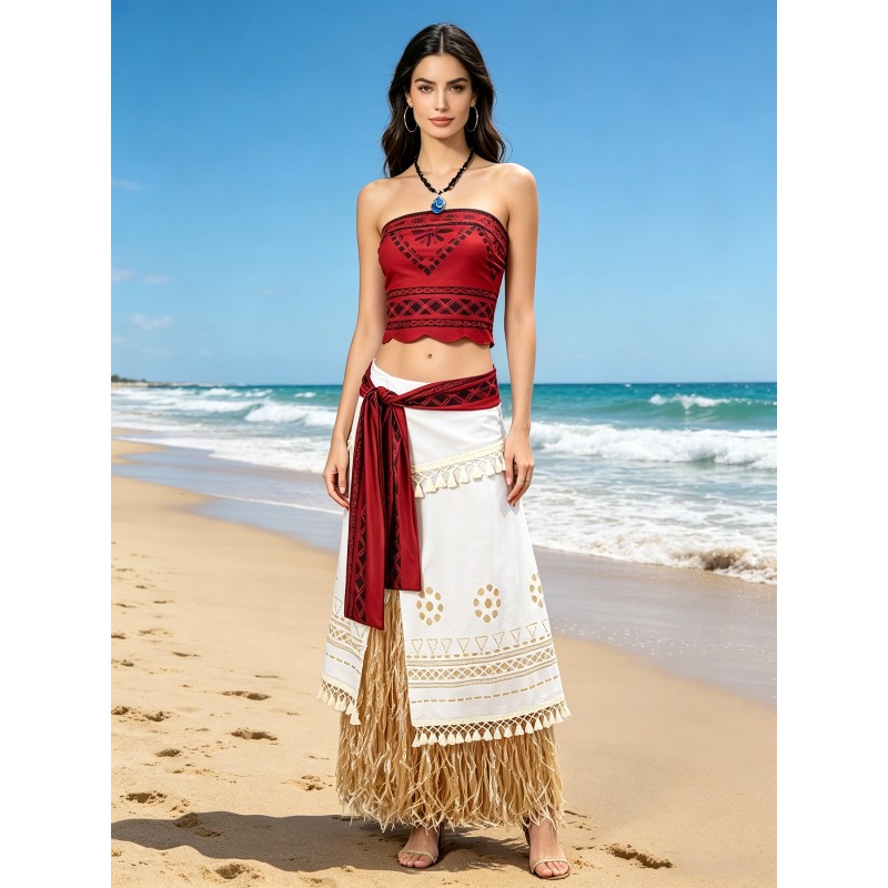 Set Kostum Cosplay Moana Versi - Anime Cosplay Romance ulasan dan harga