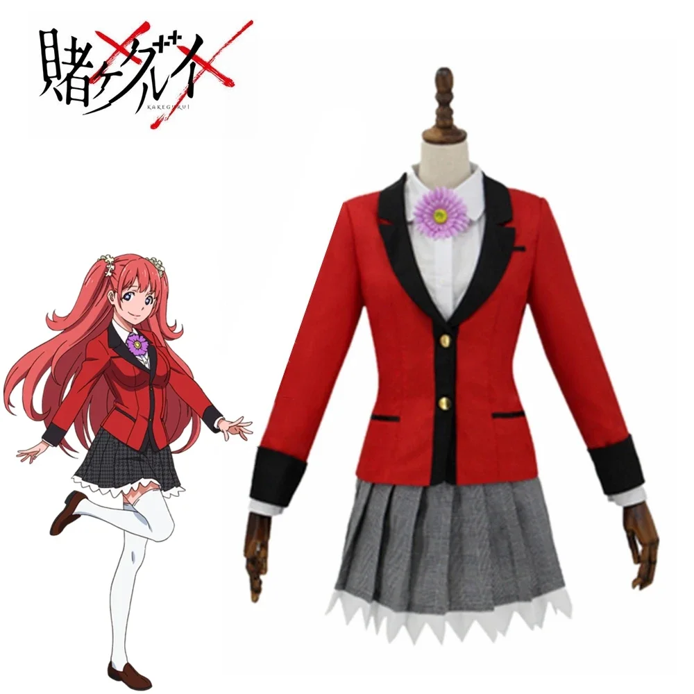Kostum Cosplay Gadis Kakegurui - Anime Cosplay Yumeko ulasan dan harga