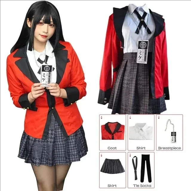 Kostum Cosplay Anime Kakegurui - Anime Cosplay Yumeko ulasan dan harga