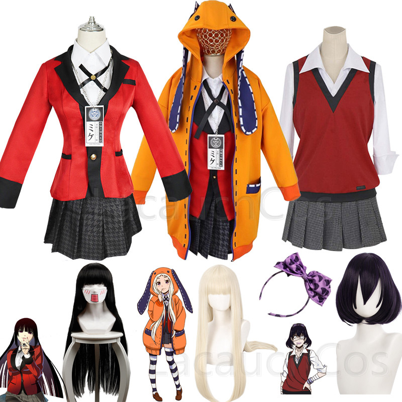 Jabami Yumeko Cosplay Kompulsi - Anime Cosplay Yumeko ulasan dan harga