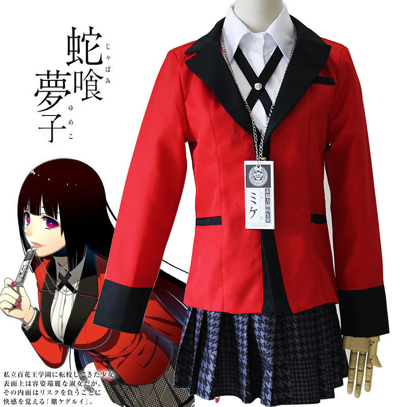 Jabami Yumeko Cosplay Kompulsi - Anime Cosplay Yumeko ulasan dan harga