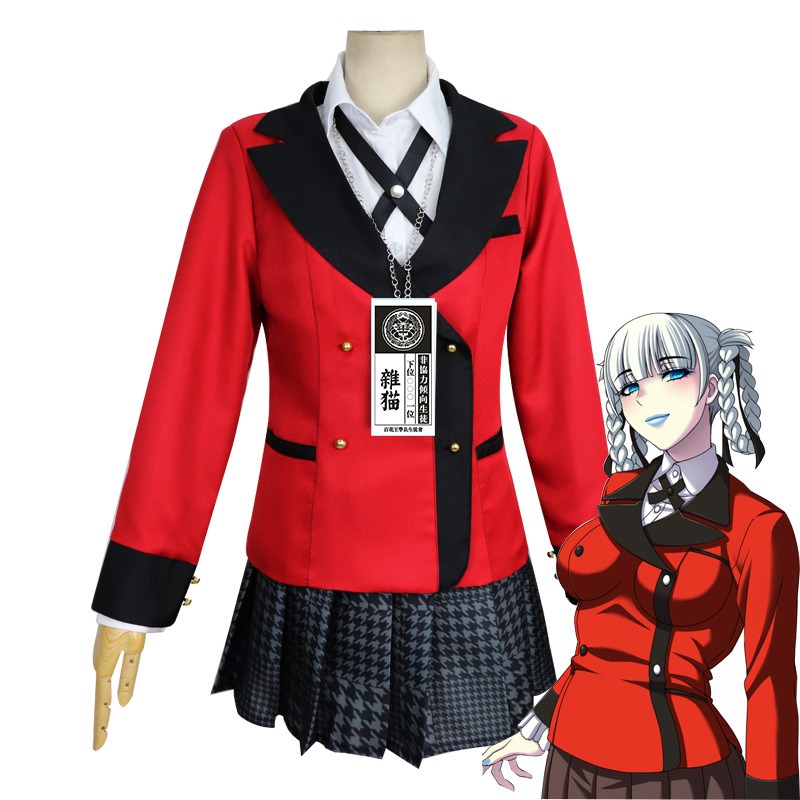 Kostum Cosplay Jabami Yumeko S - Anime Cosplay Yumeko ulasan dan harga